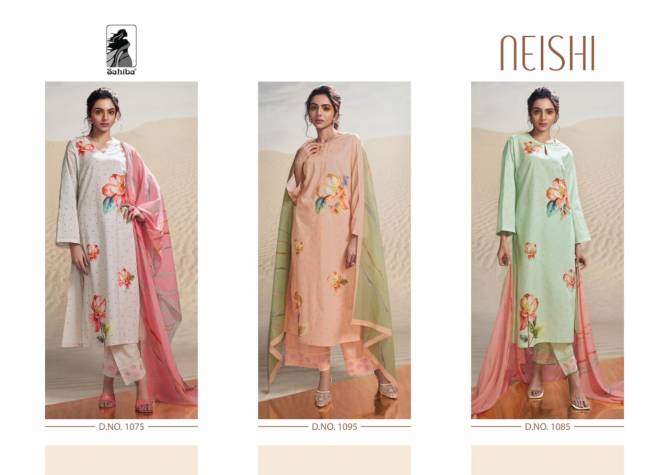 Neishi By Sahiba Digital Printed Cotton Dress Material Wholesale Clothing Suppliers In India